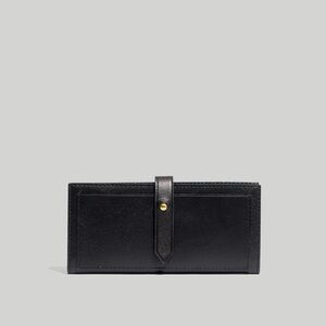 Madewell The Leather Post Wallet Black Leather